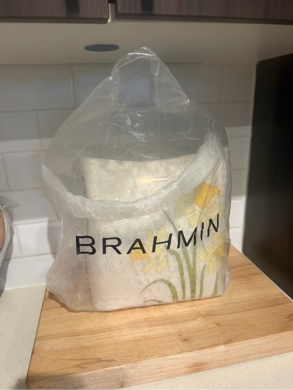 Brahmin Celina Bucket Bag in White Sunlit - Picture 16 of 16